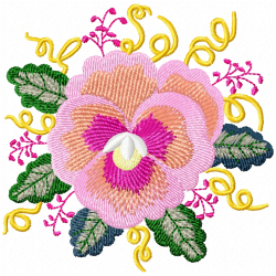 Flowers And Tree Embroidery Design 9 Flowers And Tree Embroidery Design 9